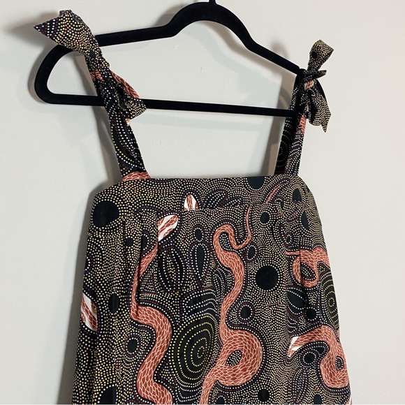 Anthro Corey Lynn Calter Ibiza Snake Print Blouse - Picture 7 of 11